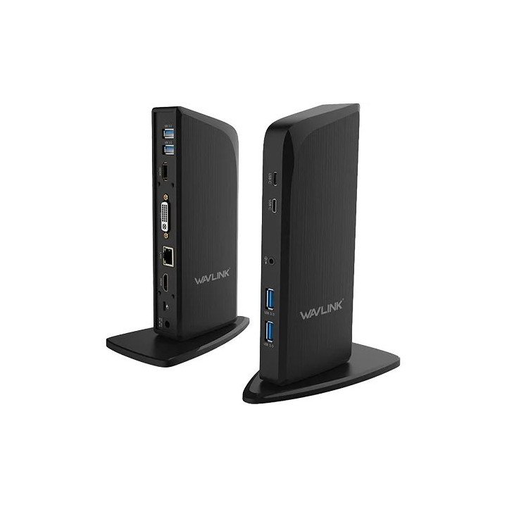 תחנת עגינה למחשב נייד Wavlink WL-UG39PD1 בחיבור USB-C עם תצוגה עד 3 מס