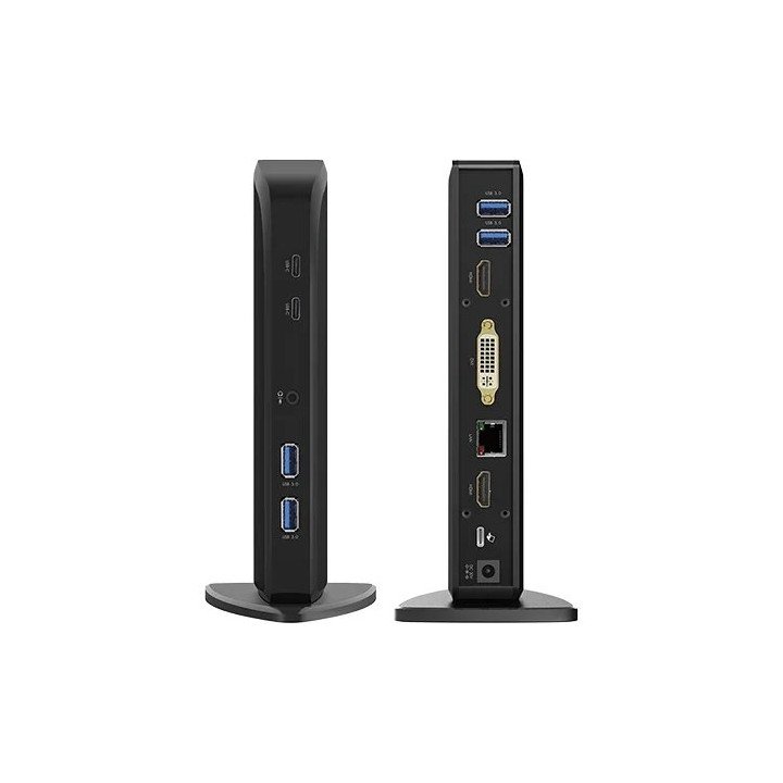 תחנת עגינה למחשב נייד Wavlink WL-UG39PD1 בחיבור USB-C עם תצוגה עד 3 מס