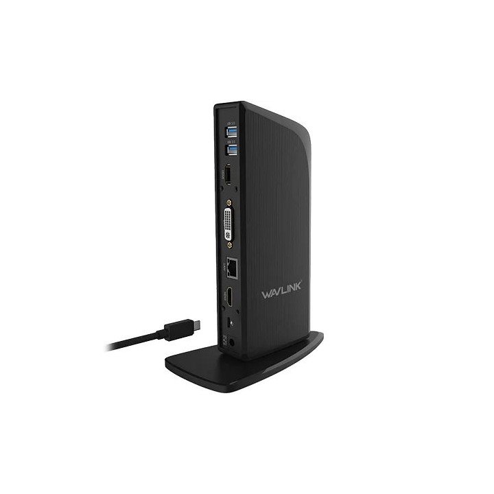 תחנת עגינה למחשב נייד Wavlink WL-UG39PD1 בחיבור USB-C עם תצוגה עד 3 מס