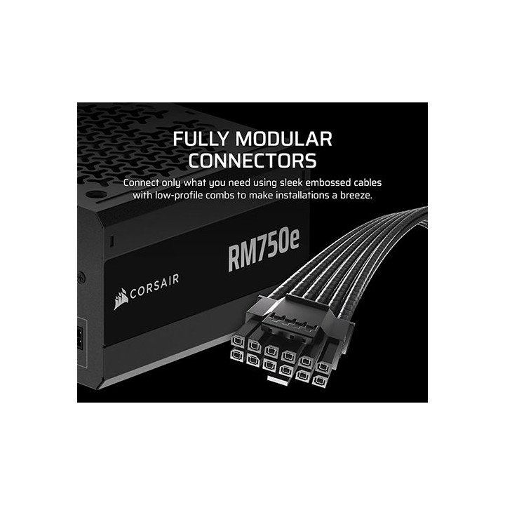 ספק כוח למחשב מודולרי Corsair RM750e 80 PLUS Gold 750W