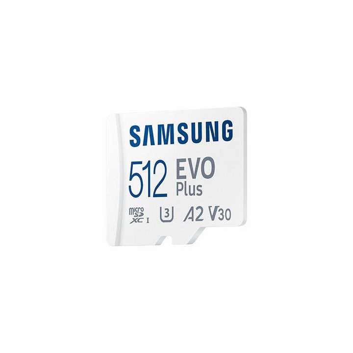 כרטיס זכרון עם מתאם Samsung Evo Plus Micro SDXC UHS-I - דגם MB-MC512SA