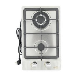כיריים גז 2 להבות דומינו בגימור נירוסטה Chef GB3005SS 29x51
