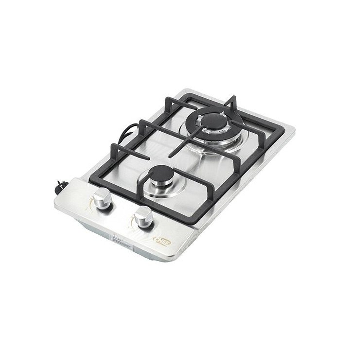 כיריים גז 2 להבות דומינו בגימור נירוסטה Chef GB3005SS 29x51