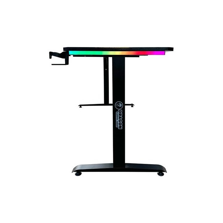 שולחן גיימינג פינתי שמאל תאורת RGB שחור 160*100 סמ דרגון Dragon – משלו