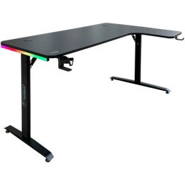 שולחן גיימינג פינתי ימין תאורת RGB שחור 160*100 סמ דרגון Dragon – משלו
