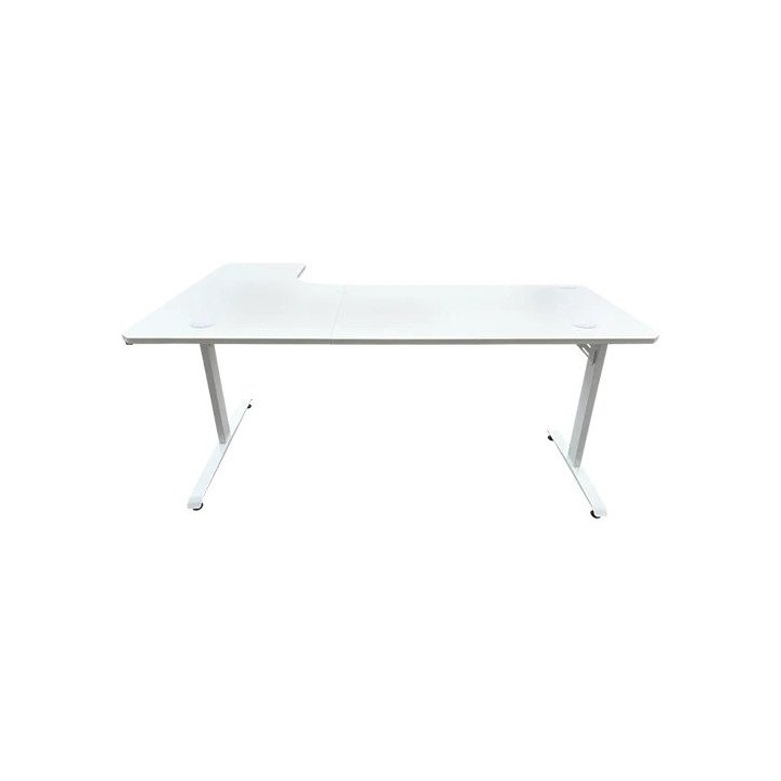 שולחן גיימינג פינתי ימין תאורת RGB לבן 160*100 סמ דרגון Dragon – משלוח