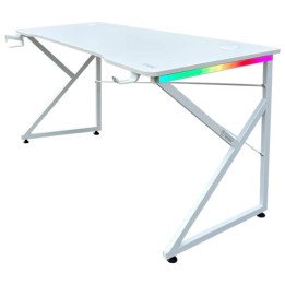שולחן גיימינג עם תאורת RGB לבן 150 סמ דרגון Dragon TK – משלוח חינם