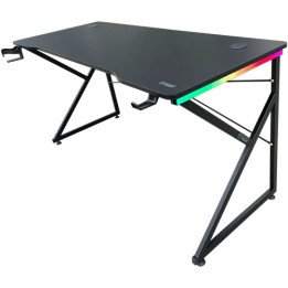 שולחן גיימינג עם תאורת RGB שחור 150 סמ דרגון Dragon TK – משלוח חינם