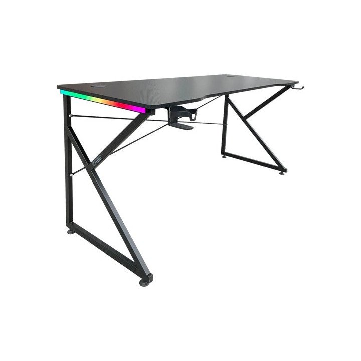 שולחן גיימינג עם תאורת RGB שחור 150 סמ דרגון Dragon TK – משלוח חינם