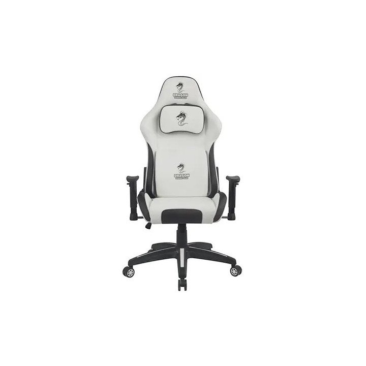 כיסא גיימינג CYBER דמוי עור (PU) לבן דרגון Dragon – משלוח חינם