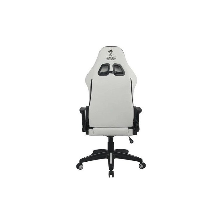 כיסא גיימינג CYBER דמוי עור (PU) לבן דרגון Dragon – משלוח חינם