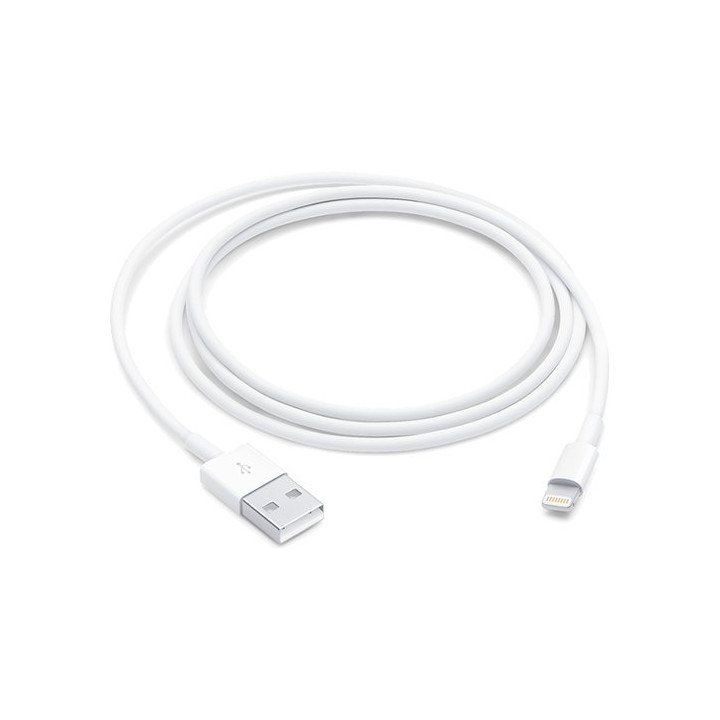כבל טעינה לאייפון Apple Lightning ל-USB באורך כ- 1 מטר