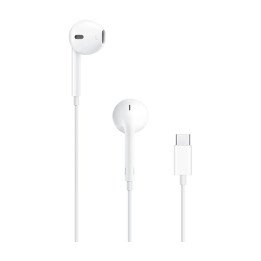 אוזניות חוטיות אפל Apple EarPods (USB-C) בצבע לבן