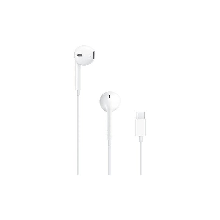 אוזניות חוטיות אפל Apple EarPods (USB-C) בצבע לבן