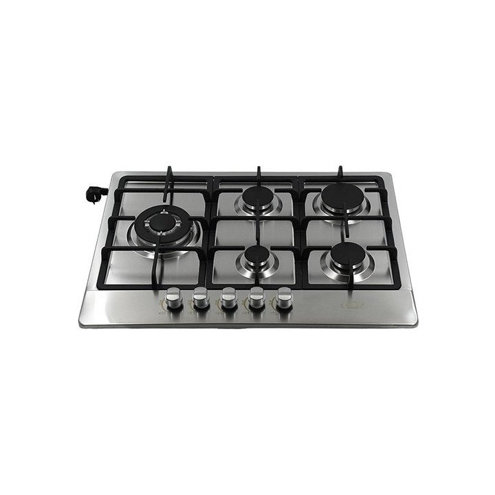 כיריים גז 5 להבות בגימור נירוסטה CHEF 705CI 68x50