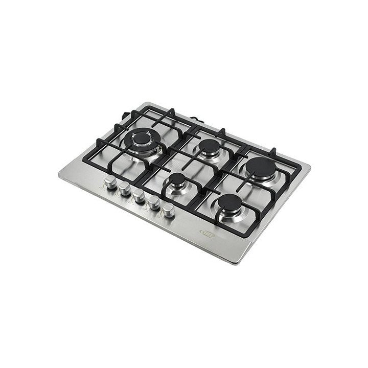 כיריים גז 5 להבות בגימור נירוסטה CHEF 705CI 68x50