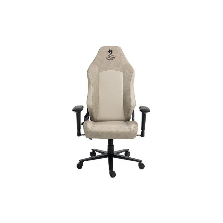 כיסא גיימינג ALPINE דמוי עור בז' וקרם דרגון Dragon – משלוח חינם