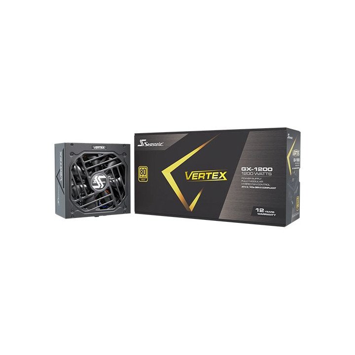 ספק כוח מודולרי למחשב Seasonic VERTEX GX ATX 3.1 80Plus Gold 1200W