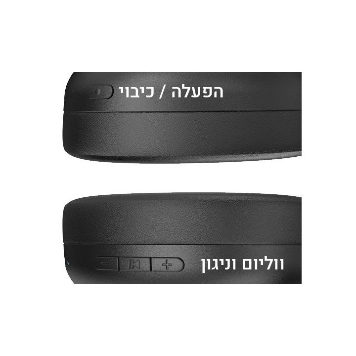 אוזניות לטלוויזיה אלחוטיות נטענות Super Sound CR-V10 On Ear צבע שחור