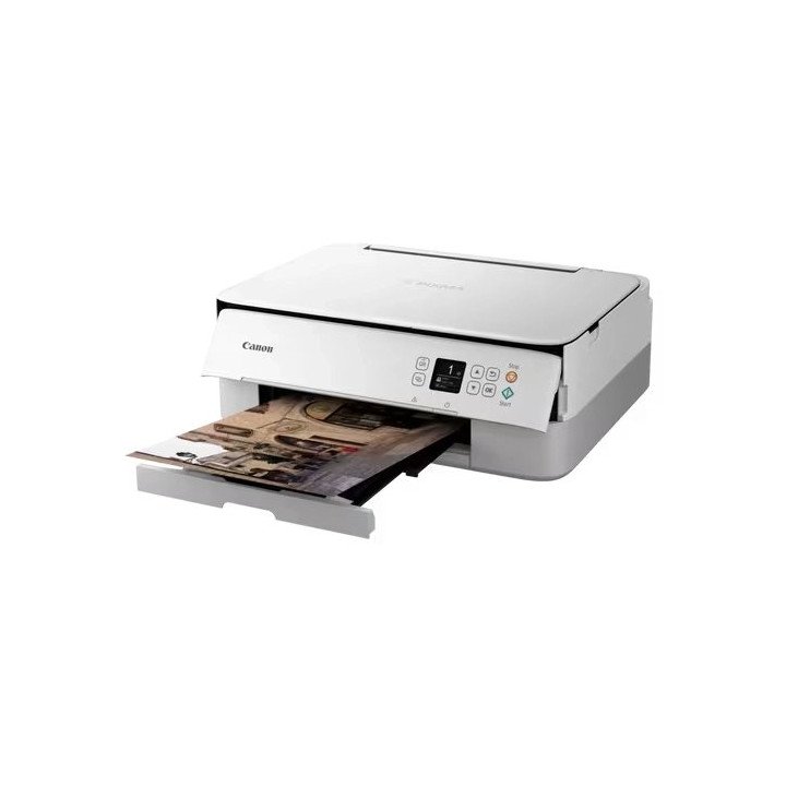 מדפסת קנון משולבת אלחוטית צבעונית Canon PIXMA TS5351i בצבע לבן
