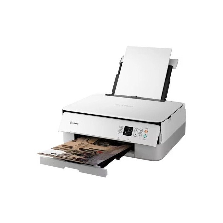 מדפסת קנון משולבת אלחוטית צבעונית Canon PIXMA TS5351i בצבע לבן