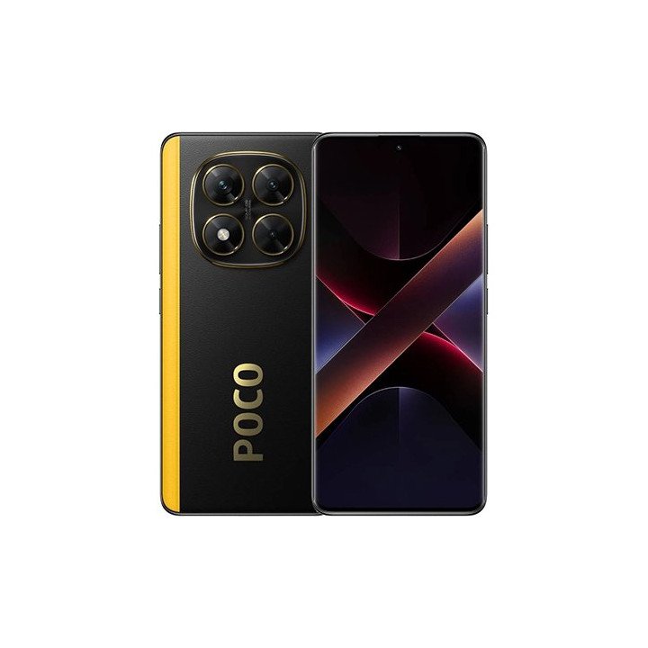 שיאומי פוקו Xiaomi POCO X7 5G 8GB + 256GB דמוי עור שחור וצהוב