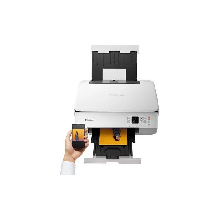 מדפסת קנון משולבת אלחוטית צבעונית Canon PIXMA TS5351i בצבע לבן