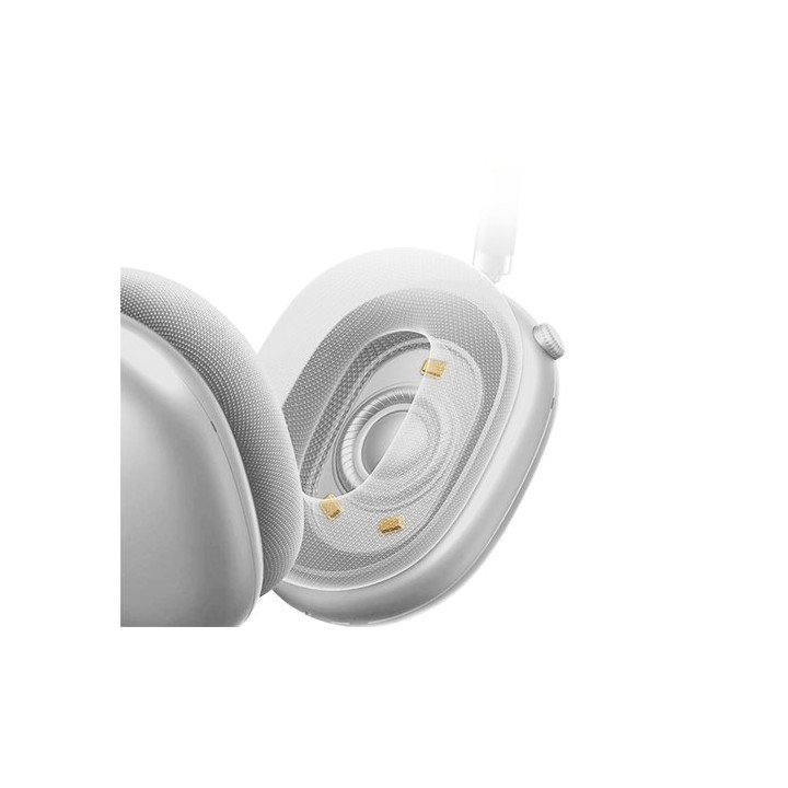 אוזניות אלחוטיות Super Sound F8 PRO BT+2.4GHZ בצבע כסוף