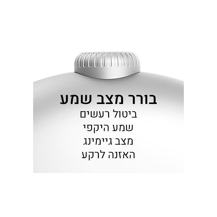 אוזניות אלחוטיות Super Sound F8 PRO BT+2.4GHZ בצבע כסוף