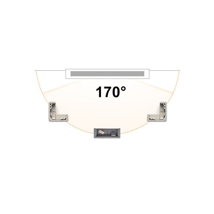 מסך הקרנה מבד 130 אינץ - נייד, קל לתלייה ולשימוש ביתי או חיצוני - Ivor