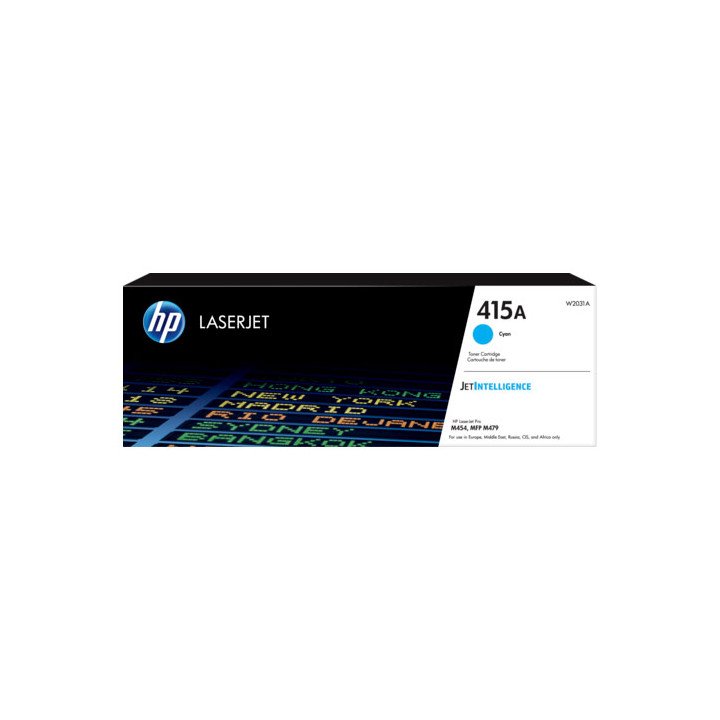 טונר למדפסת לייזר HP בצבע ציאן דגם LaserJet 415A W2031A