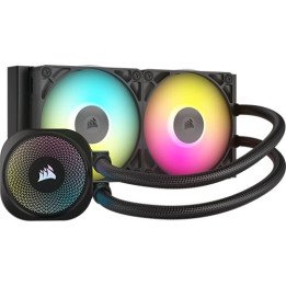 קירור נוזלי למעבד Corsair iCUE LINK TITAN 240 RX RGB 240mm בצבע שחור