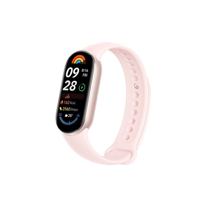 צמיד כושר חכם שיאומי Xiaomi Smart Band 9 בצבע ורוד