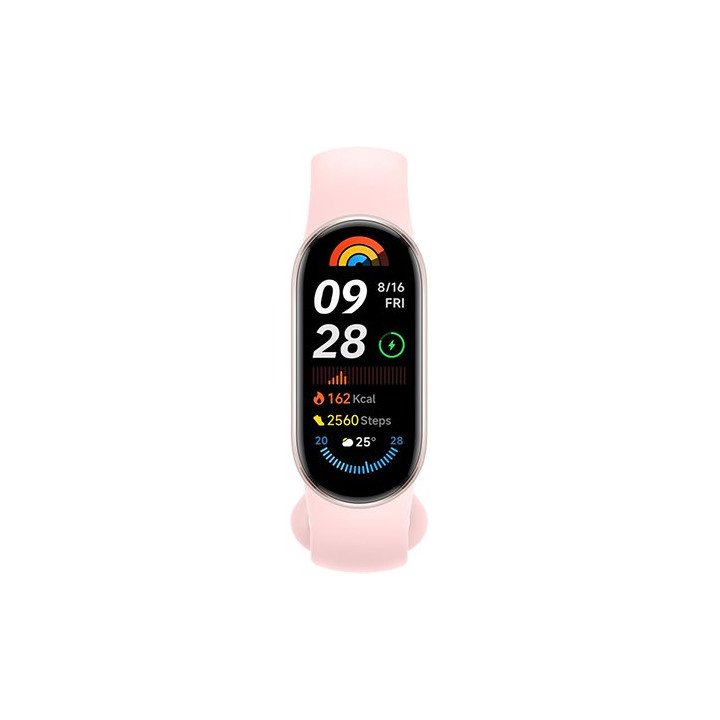 צמיד כושר חכם שיאומי Xiaomi Smart Band 9 בצבע ורוד