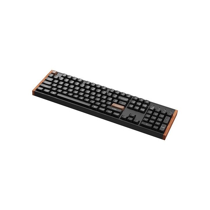מקלדת אלחוטית מכנית Keychron K10 HE Magnetic Switch RGB בצבע שחור עץ