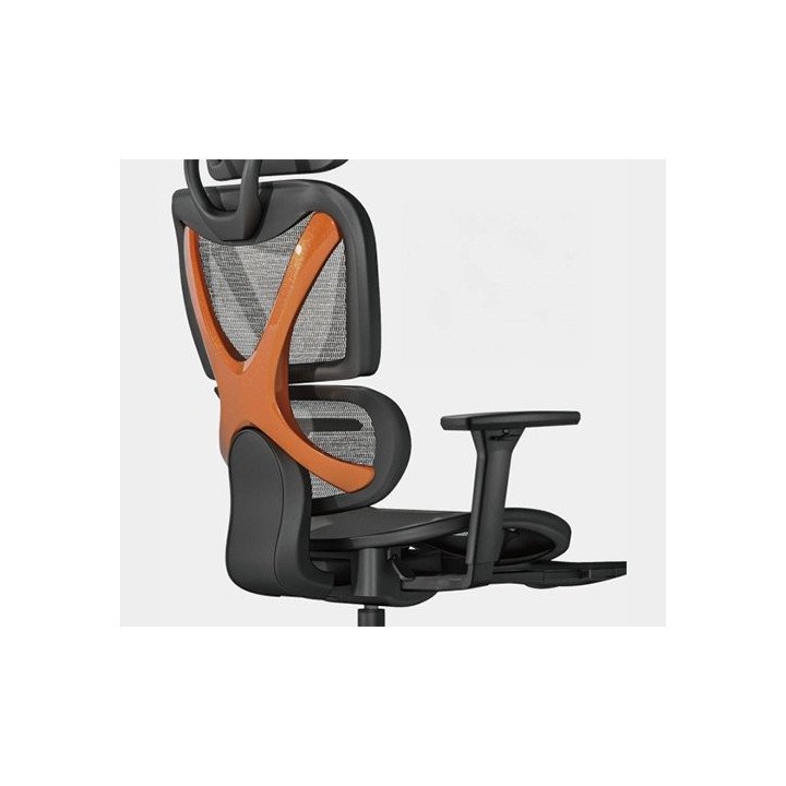 כיסא משרדי ארגונומי שחור וכתום LUMI SpineX CH05-22 – משלוח חינם