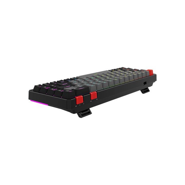 מקלדת מכנית בלוטוס אלחוטית Super Gaming GX968 Red Switch בצבע שחור עבר