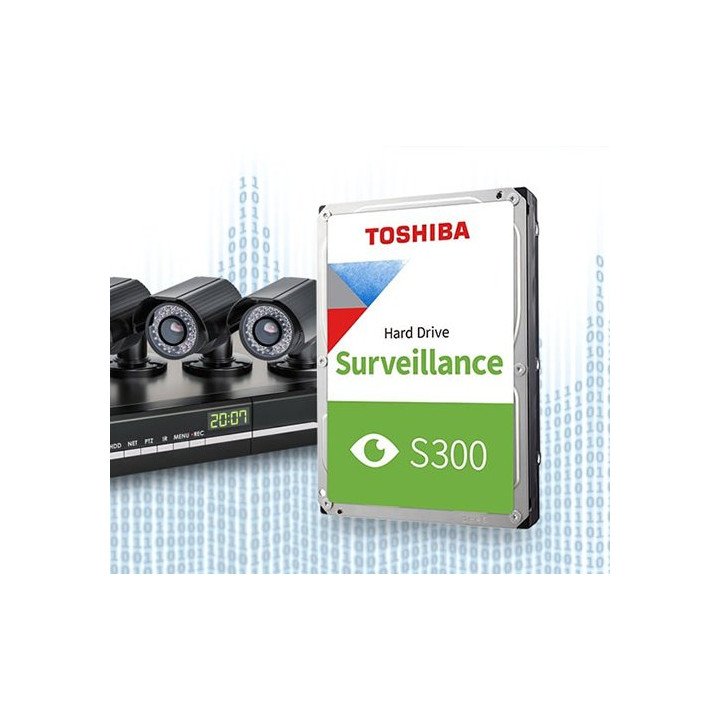 דיסק קשיח Toshiba S300 – נפח 4TB – מהירות 5400RPM – מטמון 128MB – דגם 