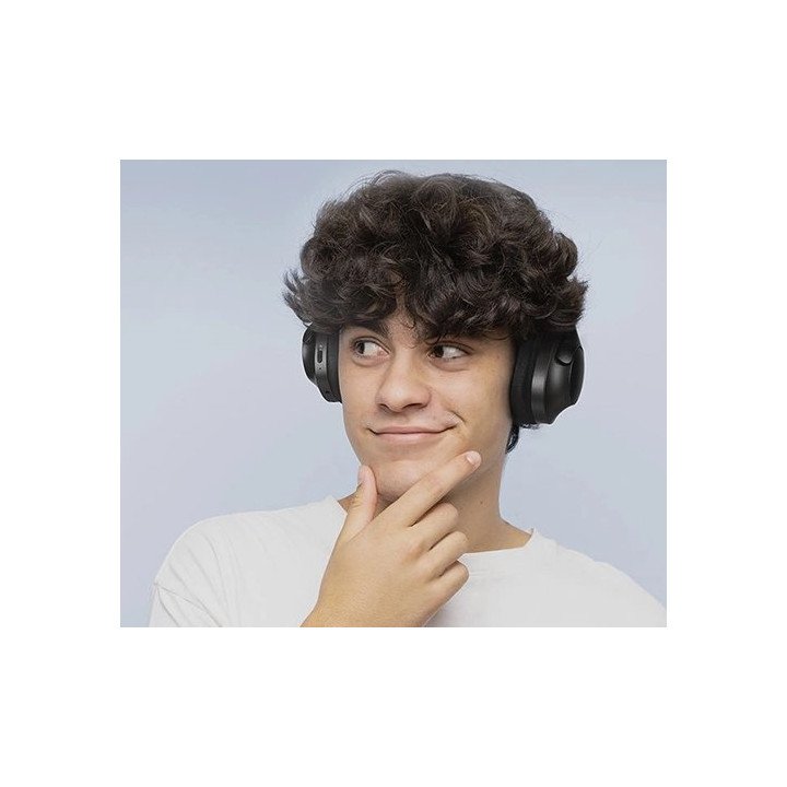 אוזניות בלוטוס אלחוטיות מבטלות רעשים מתקפלות - Fingertime On-Ear BT048
