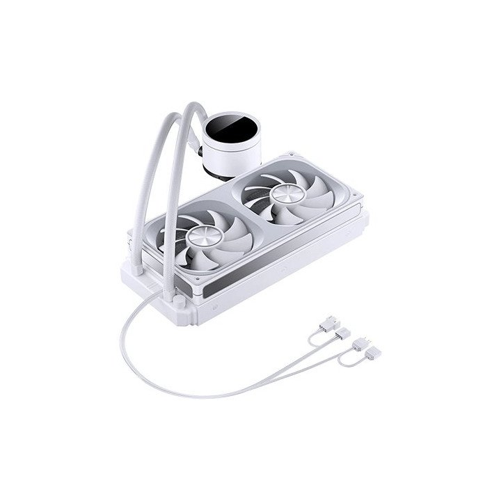 קירור נוזלי למעבד עם צג טמפרטורה Jonsbo TH-240 White ARGB 240mm בצבע ל