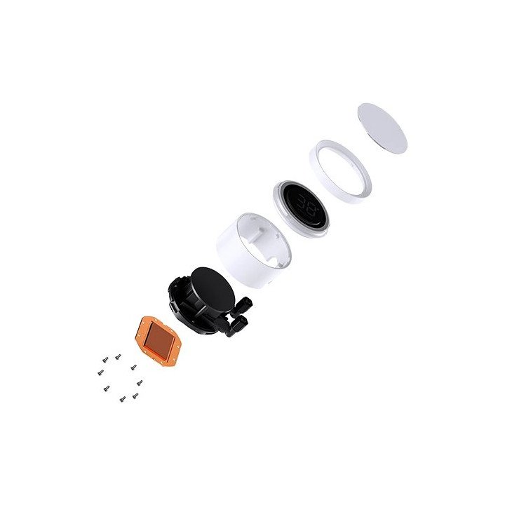 קירור נוזלי למעבד עם צג טמפרטורה Jonsbo TH-360 White ARGB 360mm בצבע ל