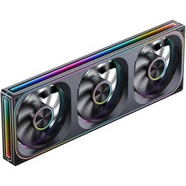 מאוורר למארז 3 ב-1 Jonsbo ZA-360W ARGB - בגודל 12 ס''מ - צבע שחור
