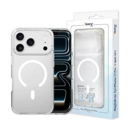 מגן לאייפון 17 פרו MagSafe שקוף Super Mobile