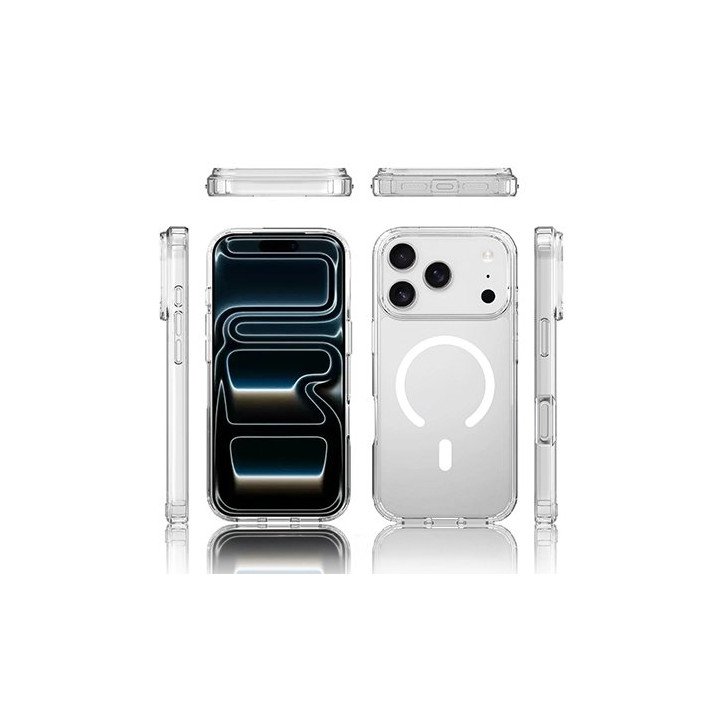 מגן לאייפון 17 פרו MagSafe שקוף Super Mobile