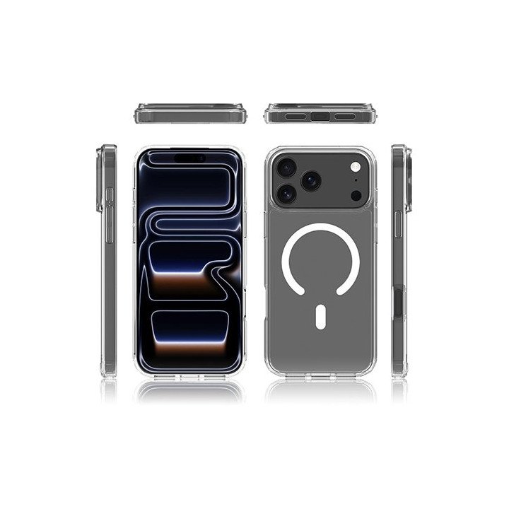 מגן לאייפון 17 פרו מקס MagSafe שקוף Super Mobile