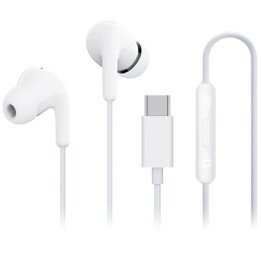 אוזניות שיאומי חוטיות Xiaomi Type-C Earphones בצבע לבן