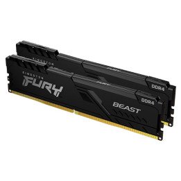 זכרון למחשב Kingston Fury Beast DDR4 3200MHz 2X8GB KF432C16BBK2/16 DIM