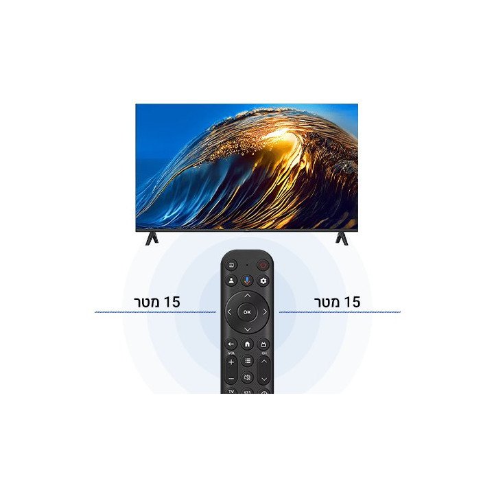 שלט חכם לטלוויזיה TCL דגם RC813 – חיבור Bluetooth – תומך חיפוש קולי