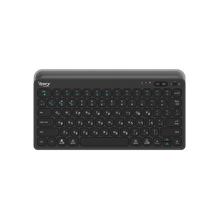 מקלדת אלחוטית בלוטוס ‎2.4GHz נטענת Super Peripherals BT8003XR עברית וא