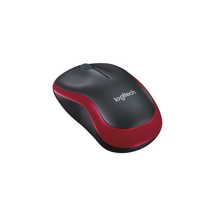 עכבר אלחוטי Logitech Wireless M185 בצבע אדום